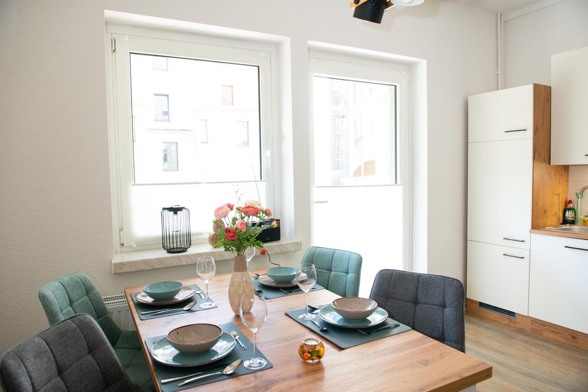 Savor Appartement 5 Personen 2 Schlafzimmer Babybett Netflix Balkon Zentrum Bautzen Kültér fotó